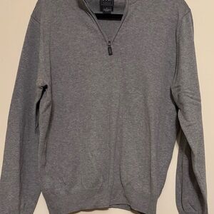 Jos. A. Bank Charcoal Zip-Up Sweater
